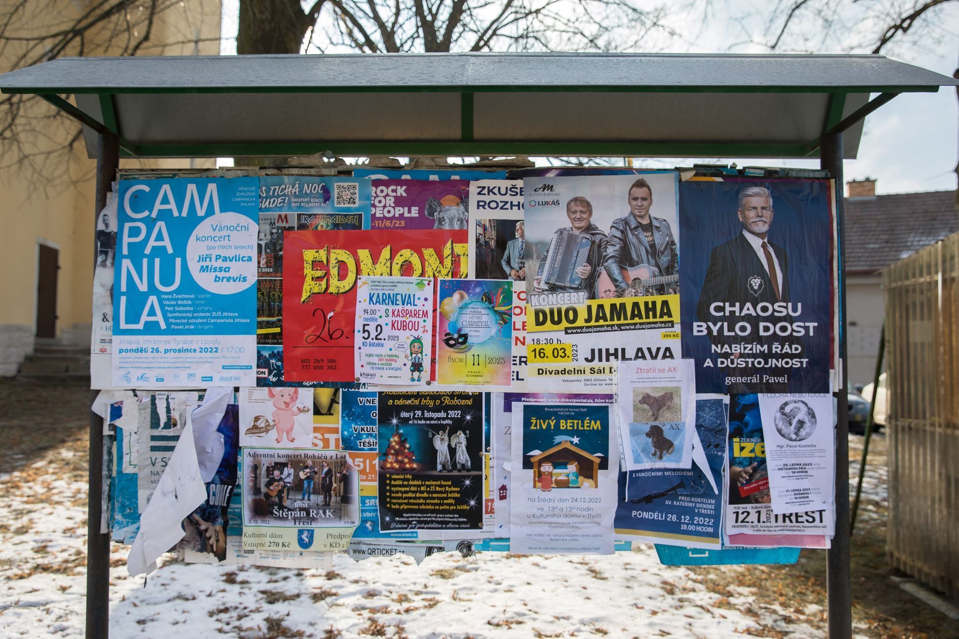 Dolní Cerekev na Vysočině u lokality Hrádek, zvažované pro výstavbu hlubinného jaderného úložiště