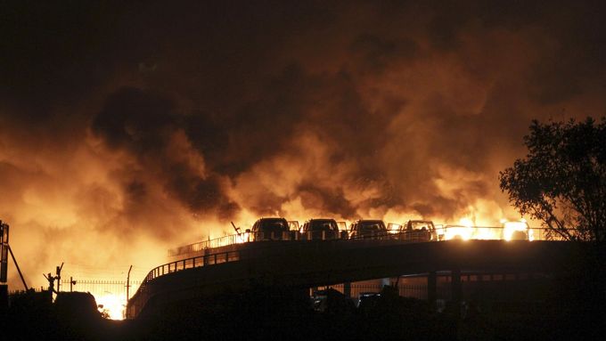 13.8. 2015 výbuch v přístavu v čínském přístavním městě Tchien-ťin