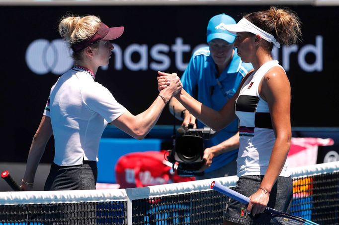 Elina Svitloinová a Madison Keysová ve čtvrtém kole Australian Open 2019