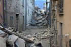 Následky zemětřeseni v italském Amatrice