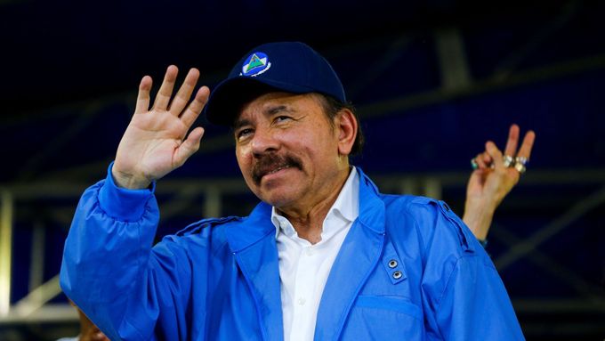 Nikaragujský prezident Daniel Ortega.