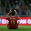 Costa of Spain reacts during their Euro 2016 qualification soccer match against Slovakia at the MSK stadium in Zilina