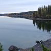 Jezero Teslin Lake v Yukonu.