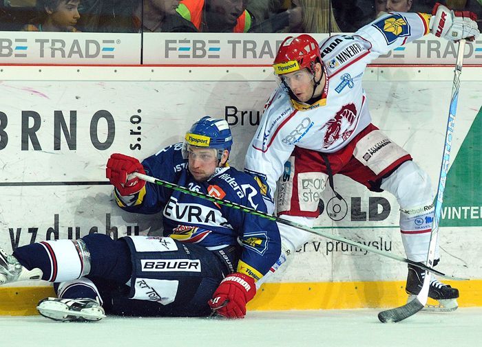 Finále: Třinec - Vítkovice (Bryan McGregor, Tomáš Ficenc)