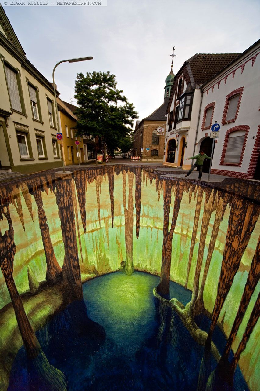 Foto: 3D iluze - Edward Mueller /// The Caves /// Zákaz použití ve článcích!!! ///
