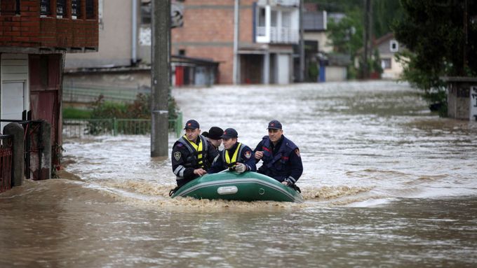 Květnové záplavy v Bosně a Hercegovině.
