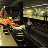 Pád ženy pod metro na Hlavním nádraží