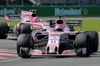 Růžový svět Force India vybledl. Mezi Pérezem a Oconem vypukla malá občanská válka