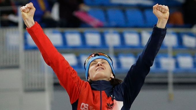 MS 2017: Martina Sáblíková slaví titul na 5000 m.