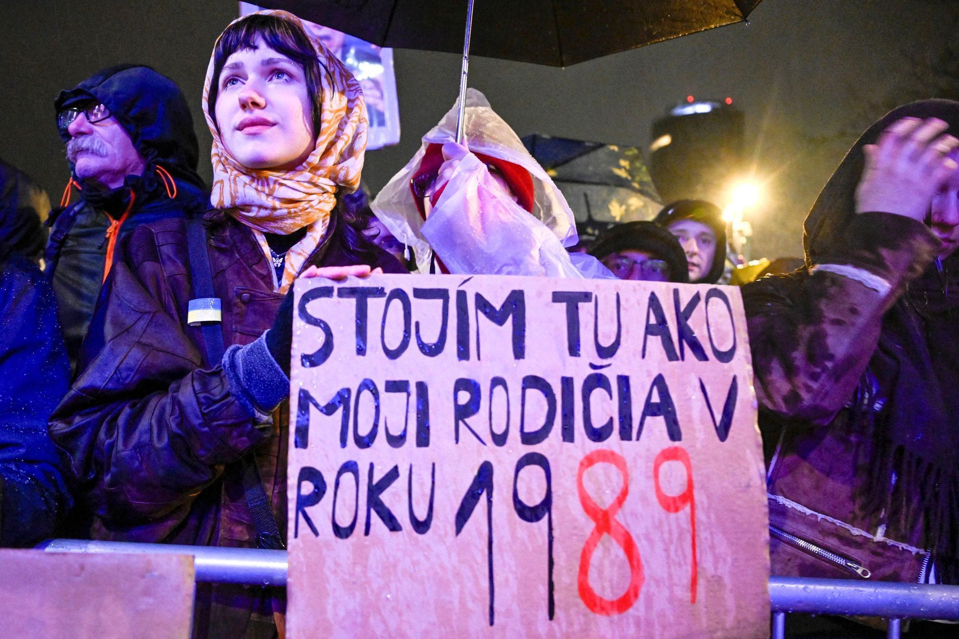 Slovensko, Bratislava, 17. listopad, demonstrace, Fico