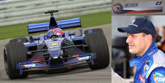 Tomáš Enge ve formuli 1 Prost v roce 2001