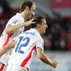 Češi slaví gól do sítě Polska