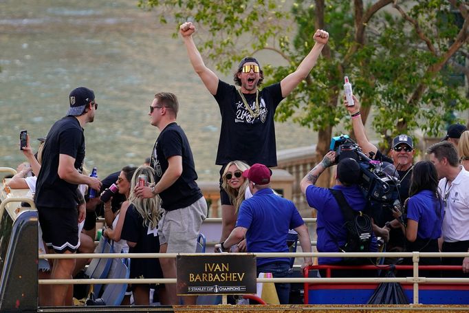 Hokejisté Vegas slaví triumf ve Stanley Cupu