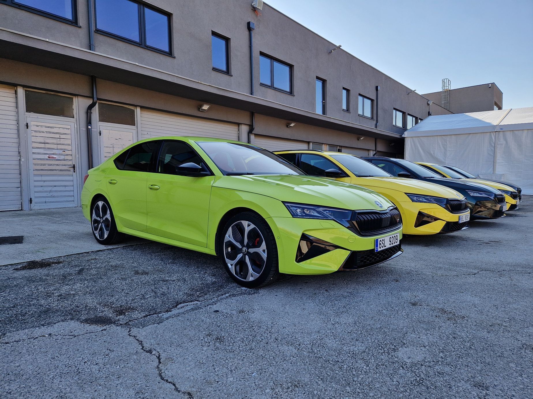 Škoda Octavia RS jízdy Chorvatsko