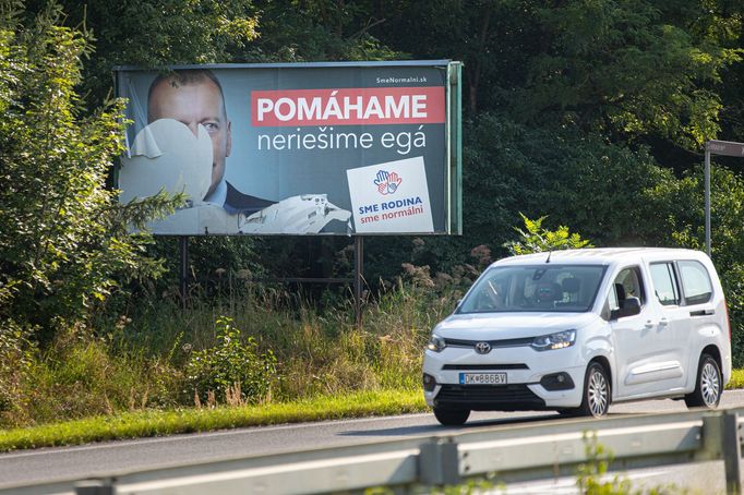 Předvolební kampaň na Slovensku před parlamentními volbami v roce 2023.