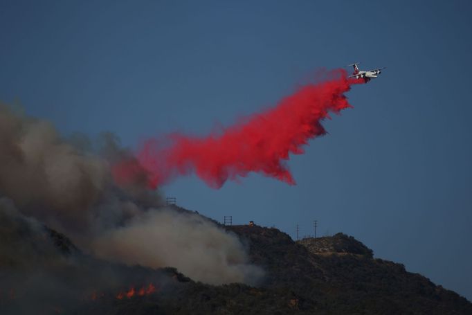 Požár v Los Angeles, leden 2025.