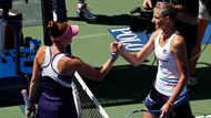Tereza Martincová a Karolína Plíšková v 1. kole US Open