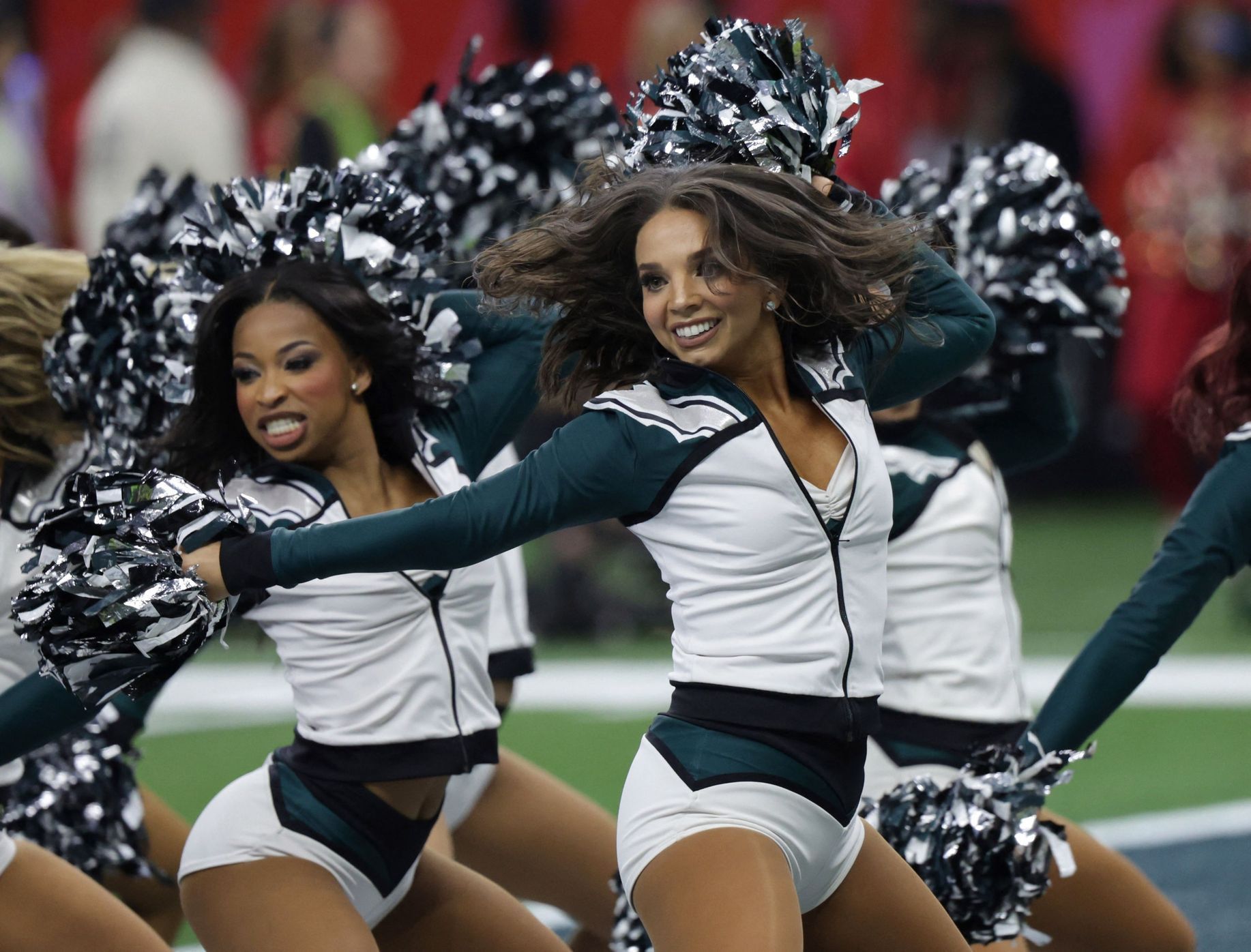 Super Bowl LIX  2025, Philadelphia - Kansas City: cheerleaders Philadelphie