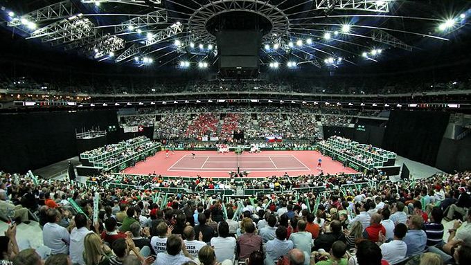 Na daviscupové utkání Česko-Švýcarsko byla Sazka Arena po 3 dny zcela vyprodaná.