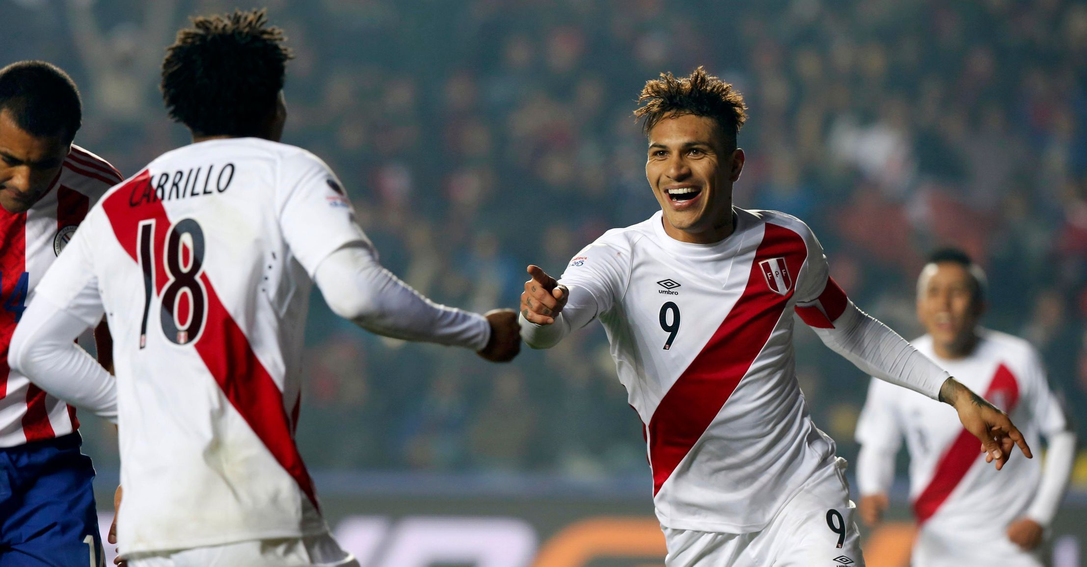 Fotbalisté Peru slaví na Copa América