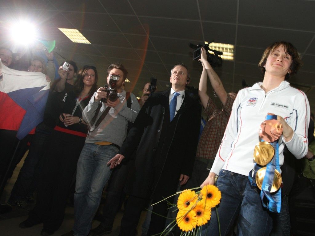 Čeští medailoví olympionici se vrátili do Prahy