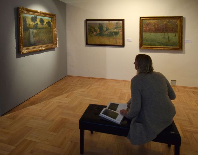 Snímek z litoměřické výstavy impresionistů.