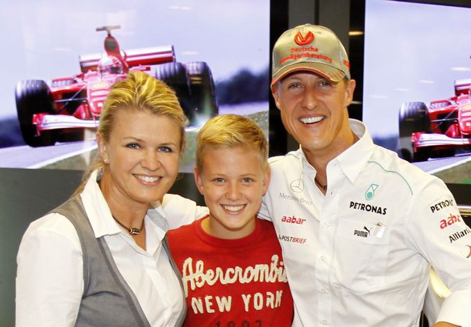 Corina, Mick a Michael Schumacherovi (2012)