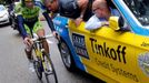 Alberto Contador v 10. etapě Tour de France 2014