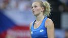 Kateřina Siniaková ve finále Fed Cupu 2018 Česko - USA