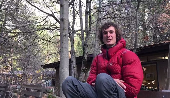 Adam Ondra po sestupu z Dawn Wall