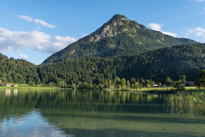 Jezero Thiersee je jedním ze sedmi v regionu Kufstein.