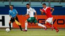 Fotbal, kvalifikace MS: Malta - Bulharsko: Clayton Failla (vpravo) - Radoslav Dimitrov