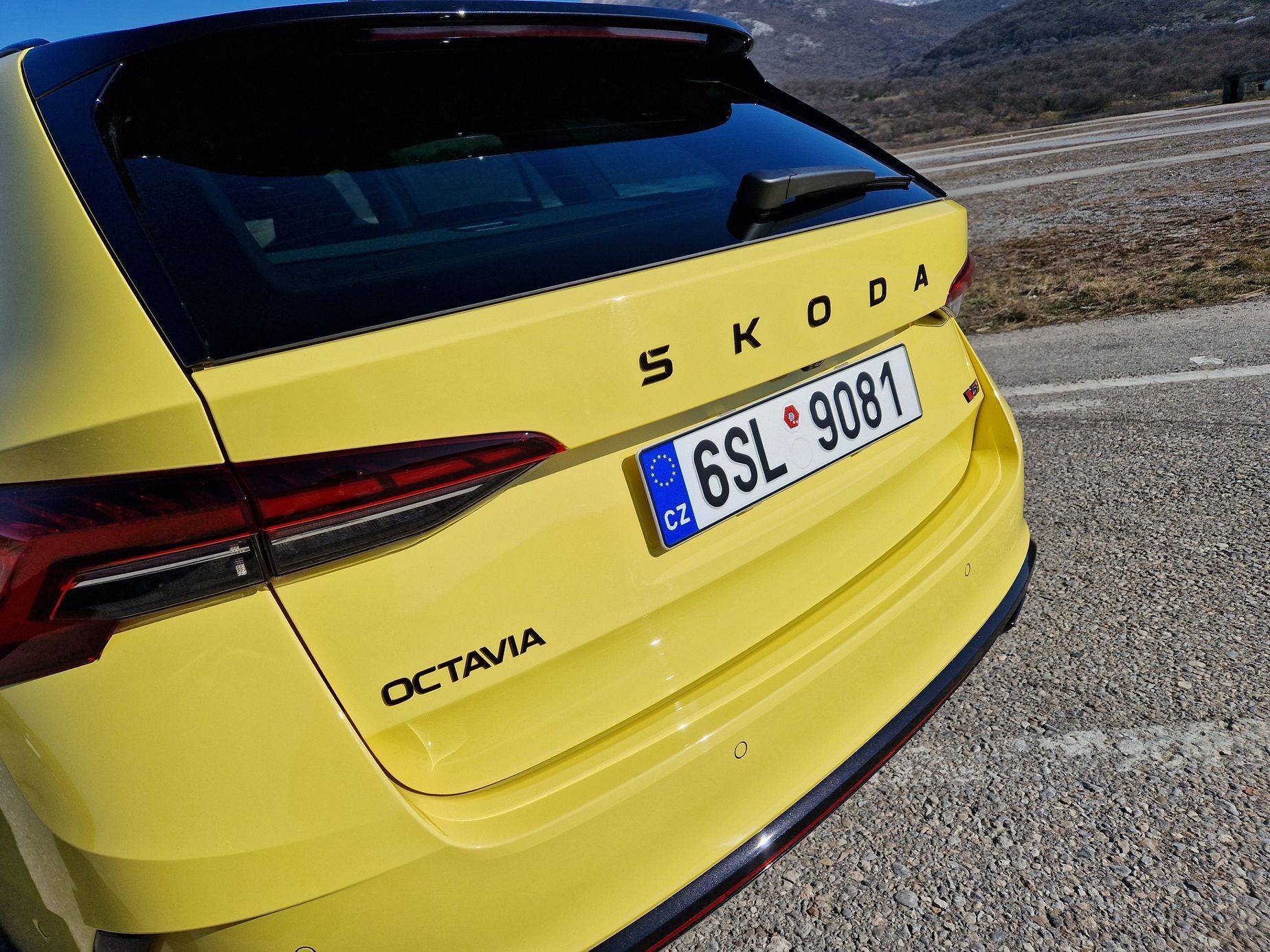 Škoda Octavia RS jízdy Chorvatsko