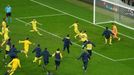 Soccer Football - Europa League Final - Villarreal v Manchester United - Polsat Plus Arena Gdansk, Gdansk, Poland - May 26, 2021 Villarreal players celebrate after Geroni