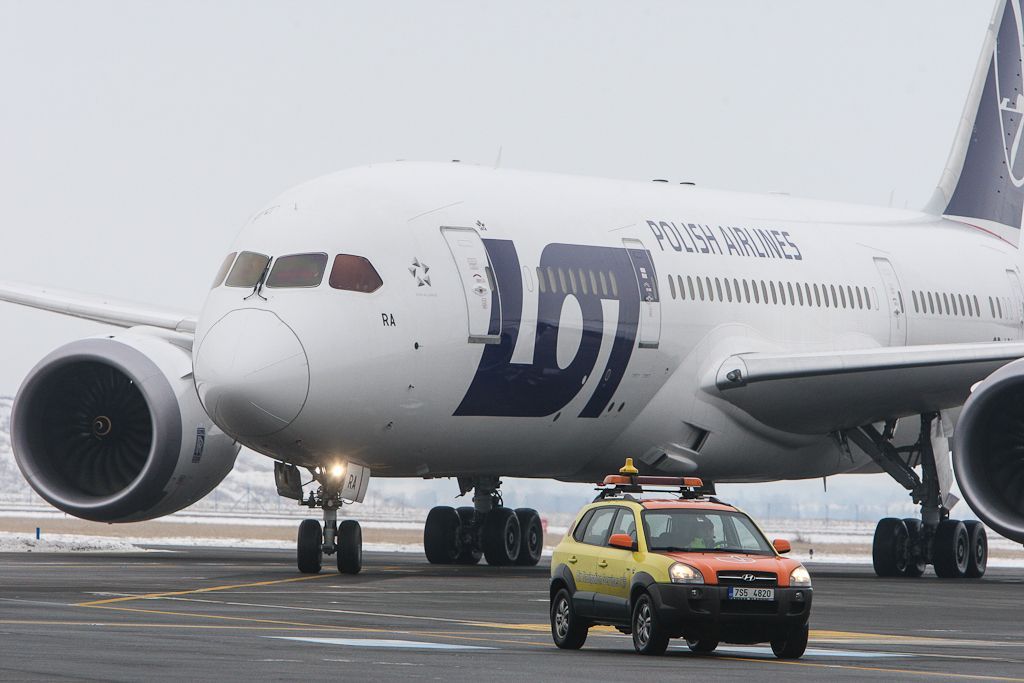 Dreamliner v Praze