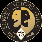 Stávka herců - logo hereckých odborů SAG