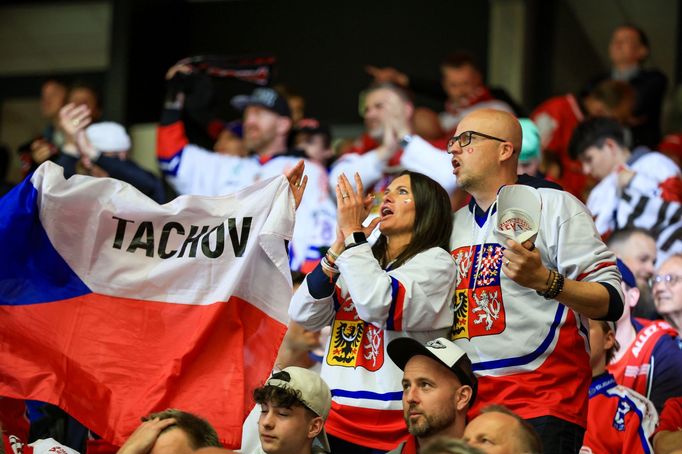 Čeští fanoušci na hokejovém MS 2025 v Herningu