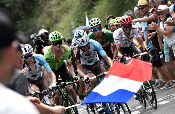 Tour de France 2017: fanoušci s vlajkou