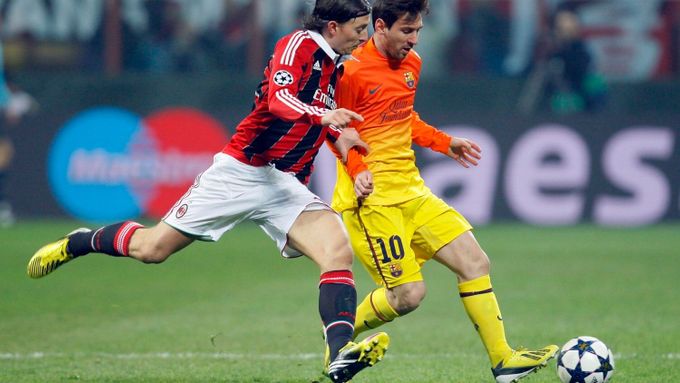 V prvním zápase proti AC Milán se Messi vůbec neprosadil.