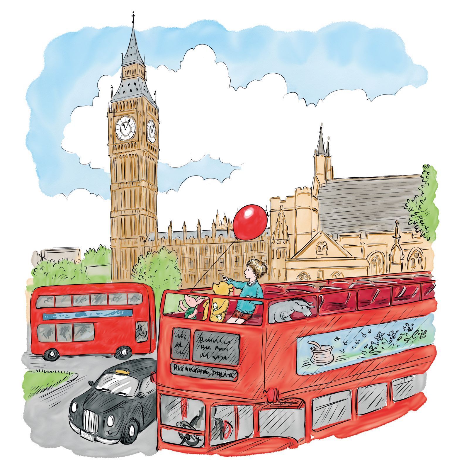 Medvídek Pú se setkal s královnou. Oba slaví devadesátiny