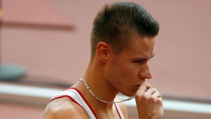 Pavel Maslák na pekingském šampionátu.