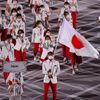Japonská výprava při slavnostním zahájení her v Tokiu 2020