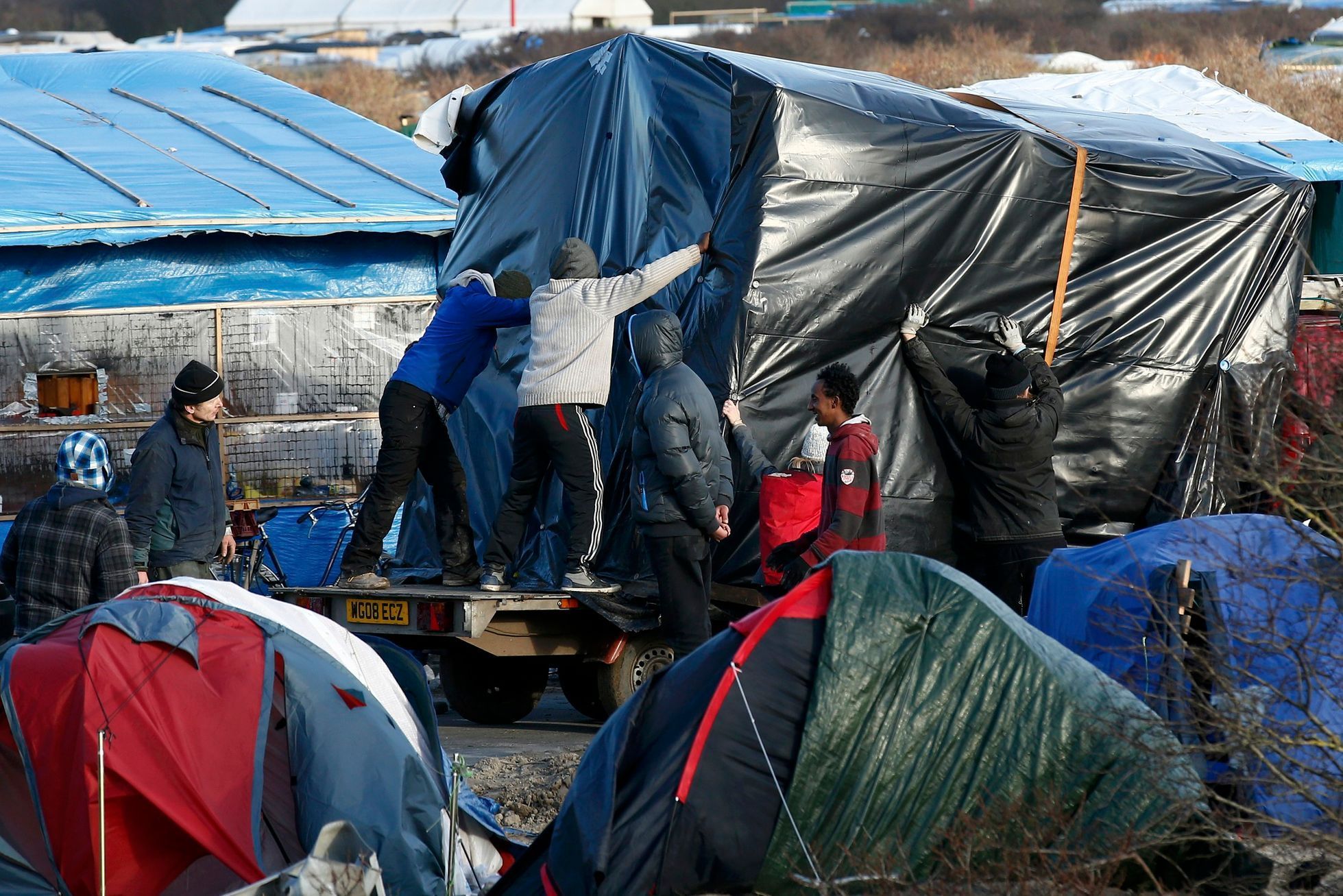Uprchlický tábor Džungle v Calais