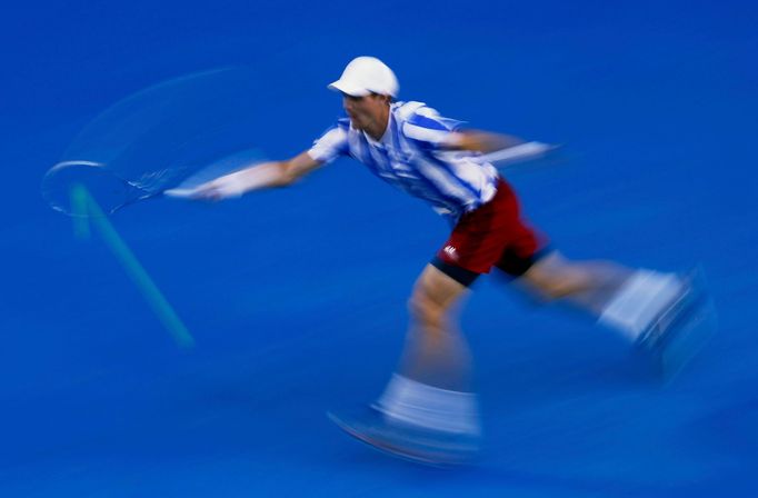 Tomáš Berdych v semifinále Australian Open 2014