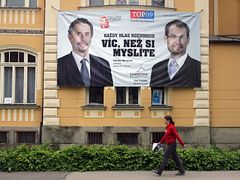 V celém Česku měl jediný předvolební billboard