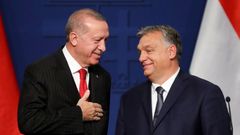 Recep Tayyip Erdogan a Viktor Orbán.