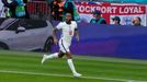 Raheem Sterling slaví gól v zápase Česko - Anglie na ME 2020