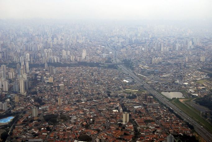 ovzduší je v Sao Paulu poměrně znečištěné