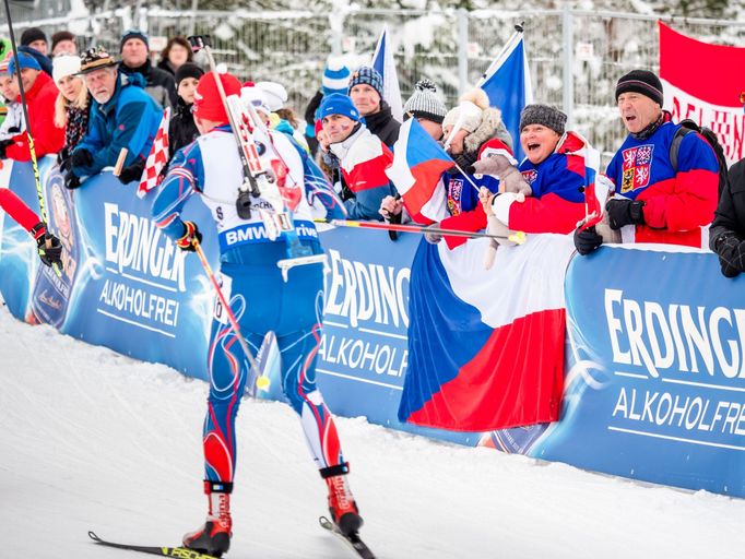 SP Hochfilzen 2017-18: čeští fanoušci a Michal Šíma (Slovensko)