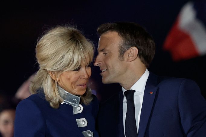 Emmanuel Macron a jeho žena Brigitte